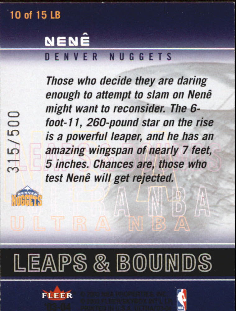 2003/2004 Ultra (Fleer) Baloncesto Parte 3 Juego Usado e Insertar Tarjetas - Imagen 38 de 38