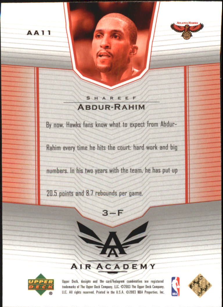2003/2004 Upper Deck Basketball Part 3 Insert Cards - Picture 17 of 95