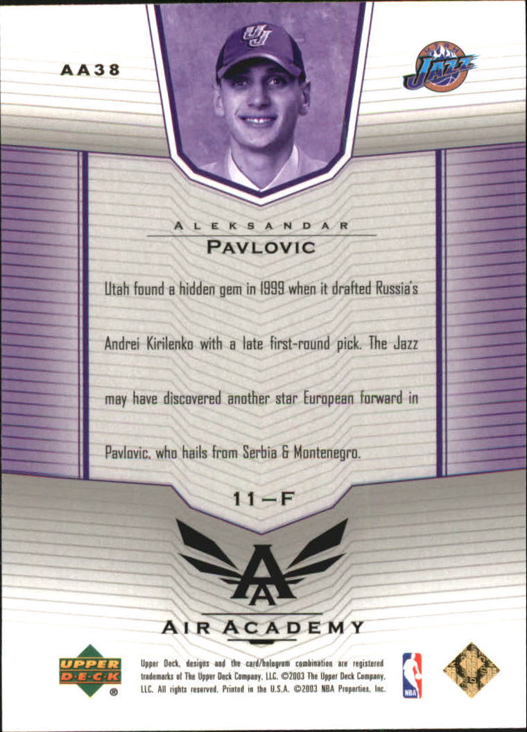 2003/2004 Upper Deck Basketball Part 3 Insert Cards - Picture 65 of 95