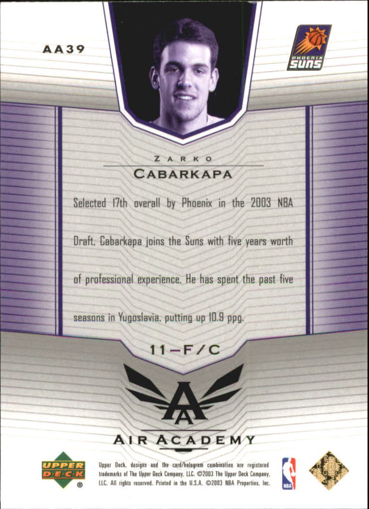 2003/2004 Upper Deck Basketball Part 3 Insert Cards - Picture 67 of 95