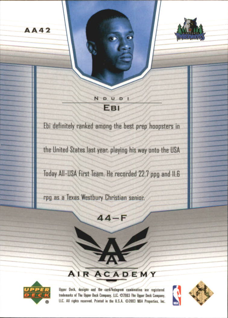 2003/2004 Upper Deck Basketball Part 3 Insert Cards - Picture 73 of 95