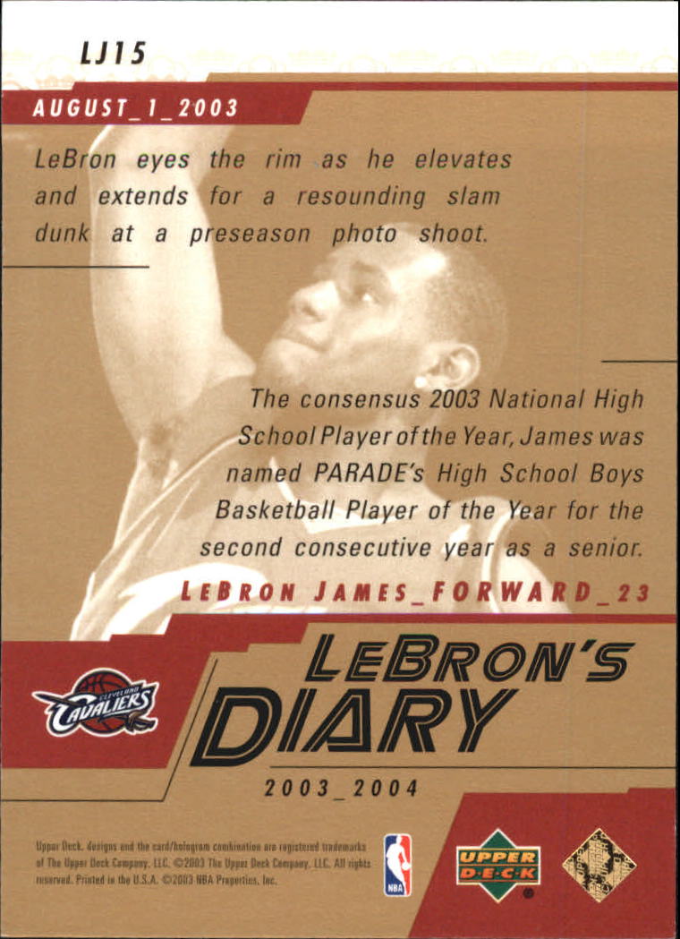 2003/2004 Upper Deck Basketball Part 3 Insert Cards - Picture 81 of 95