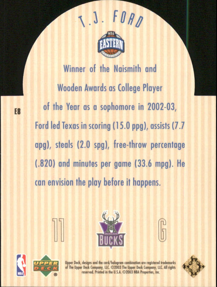 2003/2004 Upper Deck Basketball Part 3 Insert Cards - Picture 93 of 95