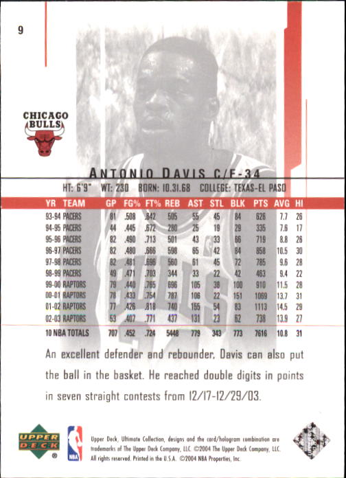 2003/2004 Ultimate Collection (Upper Deck) Basketball - Picture 15 of 242