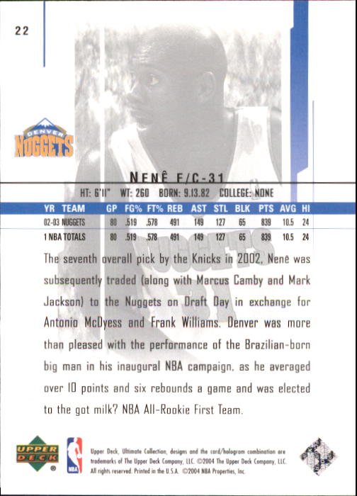 2003/2004 Ultimate Collection (Upper Deck) Basketball - Picture 33 of 242