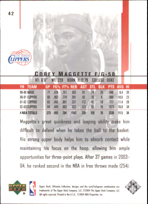 2003/2004 Ultimate Collection (Upper Deck) Basketball - Picture 69 of 242