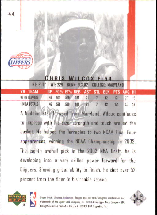 2003/2004 Ultimate Collection (Upper Deck) Basketball - Picture 73 of 242