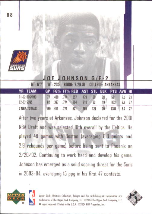 2003/2004 Ultimate Collection (Upper Deck) Basketball - Picture 145 of 242