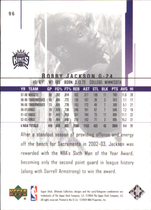 2003/2004 Ultimate Collection (Upper Deck) Basketball - Picture 161 of 242