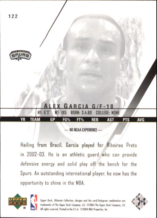 2003/2004 Ultimate Collection (Upper Deck) Basketball - Picture 201 of 242