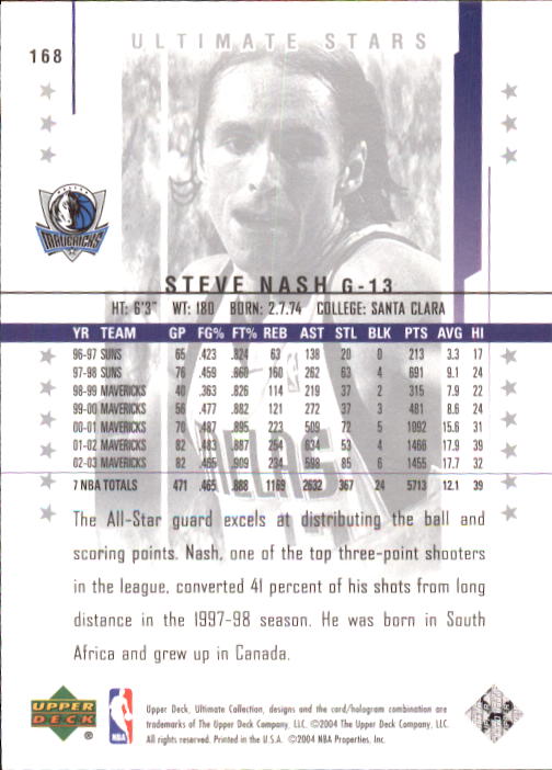 2003/2004 Ultimate Collection (Upper Deck) Basketball - Picture 213 of 242