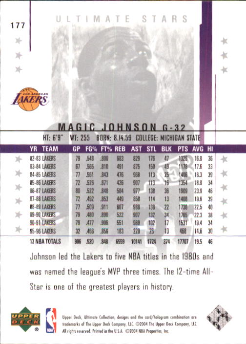 2003/2004 Ultimate Collection (Upper Deck) Basketball - Picture 222 of 242
