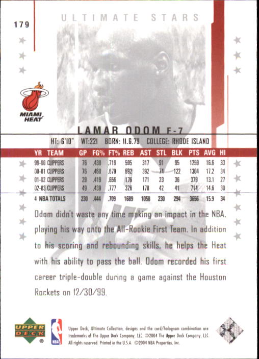 2003/2004 Ultimate Collection (Upper Deck) Basketball - Picture 226 of 242