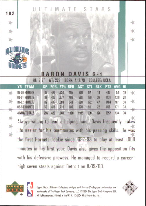 2003/2004 Ultimate Collection (Upper Deck) Basketball - Picture 230 of 242
