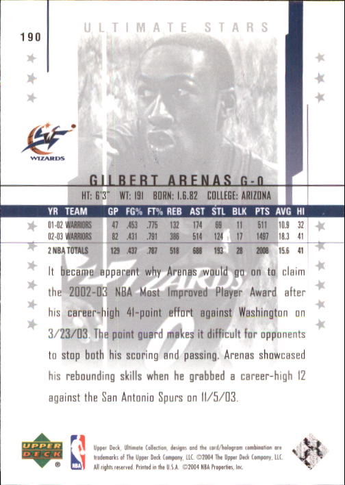 2003/2004 Ultimate Collection (Upper Deck) Basketball - Picture 242 of 242