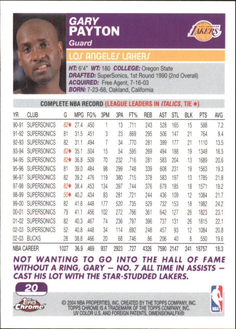 2003/2004 Topps Chrome Basketball Part 1 Main Set Cards - Picture 16 of 141