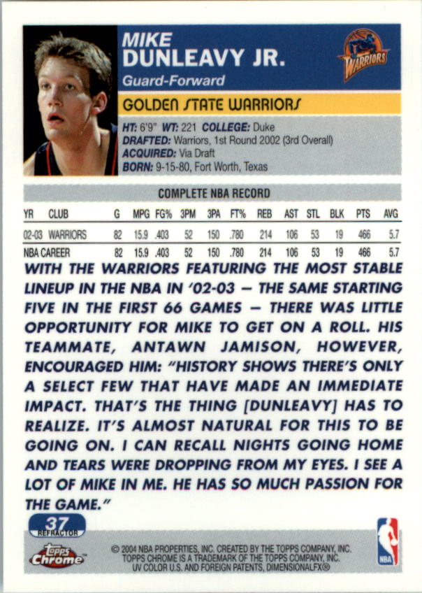 2003/2004 Topps cromo baloncesto parte 2 refractores y tarjetas reliquias - Imagen 5 de 25