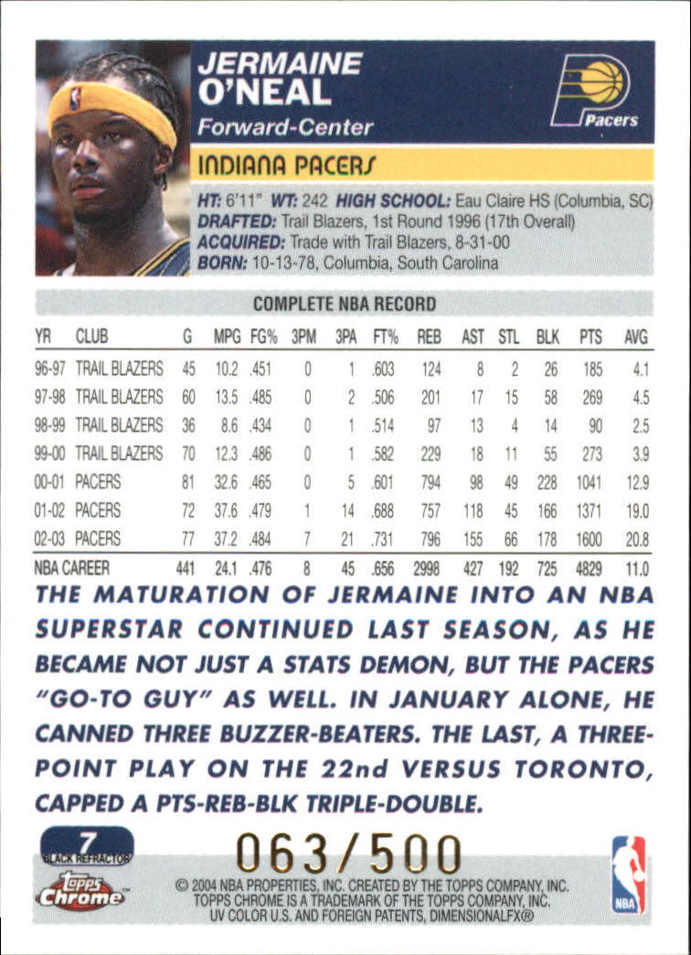 2003/2004 Topps cromo baloncesto parte 2 refractores y tarjetas reliquias - Imagen 17 de 25