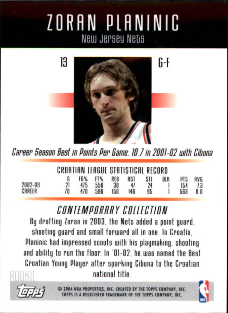 2003-04 Topps Contemporary Collection BK (A2260) - Vous Choisissez - 10+ Free Ship - Photo 9 sur 55