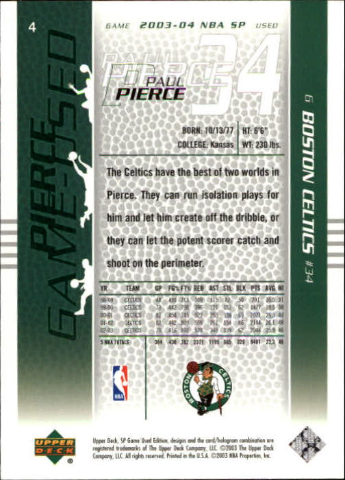 2003/2004 juego SP usado (cubierta superior) baloncesto - Imagen 7 de 146