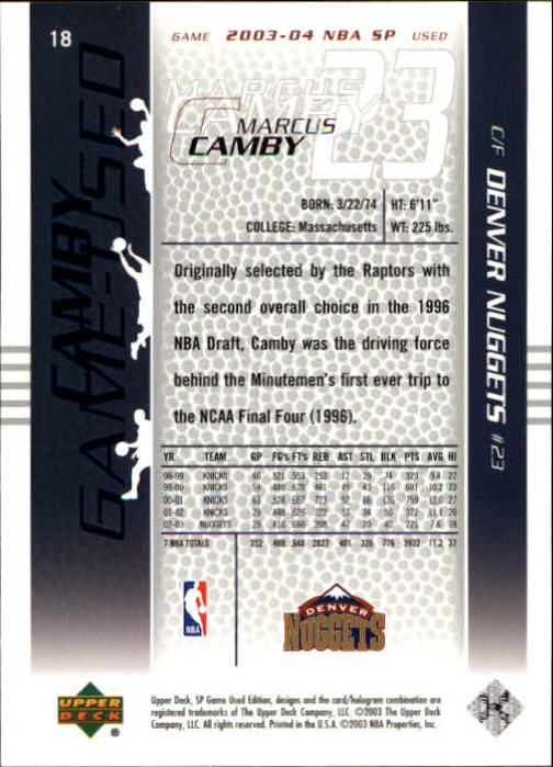 2003/2004 juego SP usado (cubierta superior) baloncesto - Imagen 21 de 146