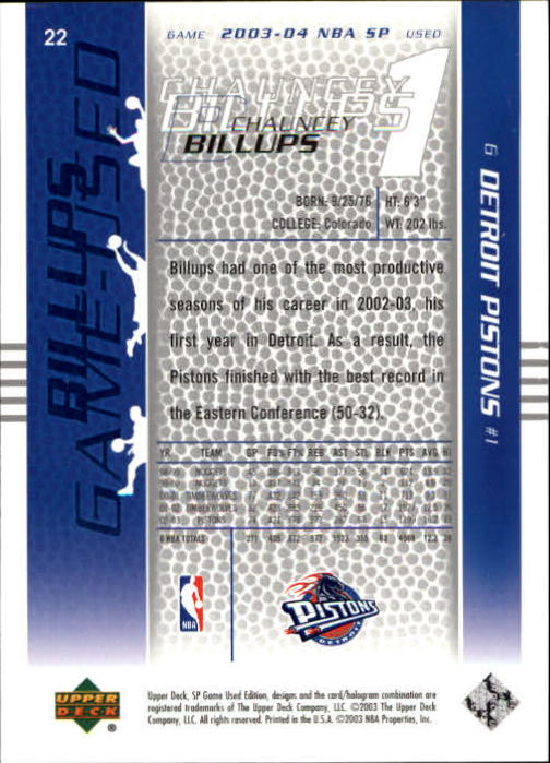 2003/2004 juego SP usado (cubierta superior) baloncesto - Imagen 27 de 146