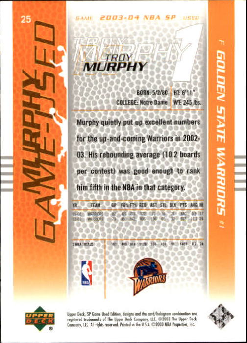 2003/2004 juego SP usado (cubierta superior) baloncesto - Imagen 33 de 146