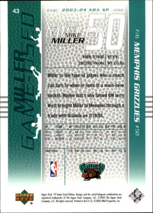 2003/2004 juego SP usado (cubierta superior) baloncesto - Imagen 57 de 146