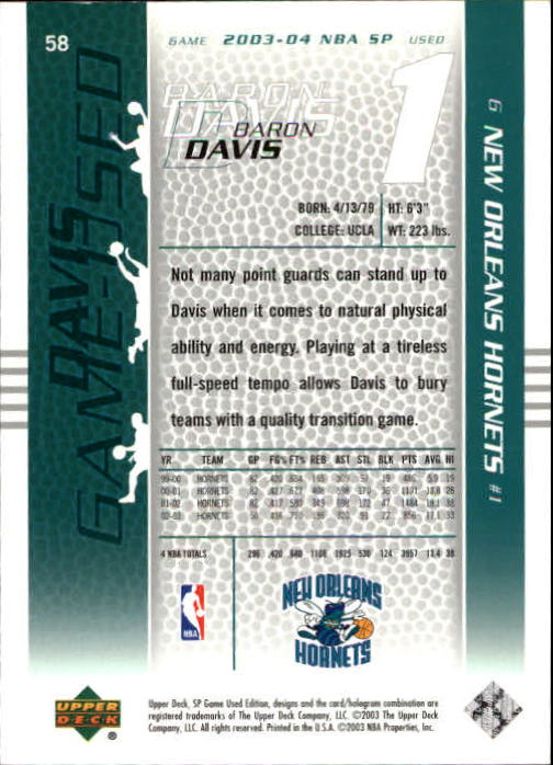2003/2004 juego SP usado (cubierta superior) baloncesto - Imagen 76 de 146