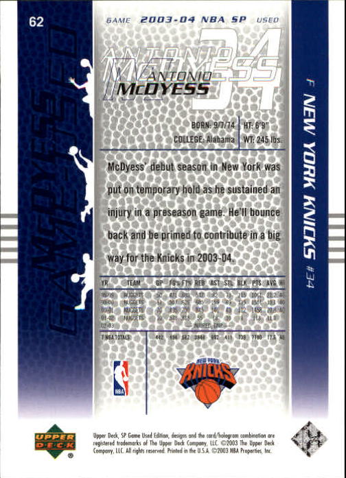 2003/2004 juego SP usado (cubierta superior) baloncesto - Imagen 82 de 146