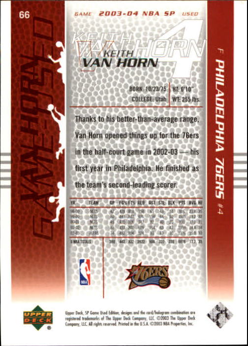 2003/2004 juego SP usado (cubierta superior) baloncesto - Imagen 86 de 146