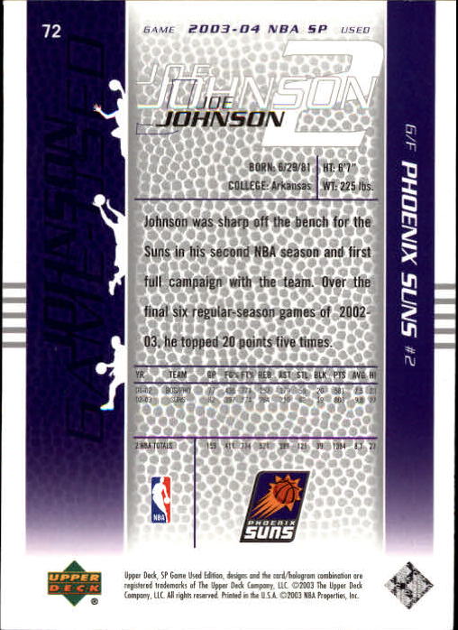 2003/2004 juego SP usado (cubierta superior) baloncesto - Imagen 96 de 146