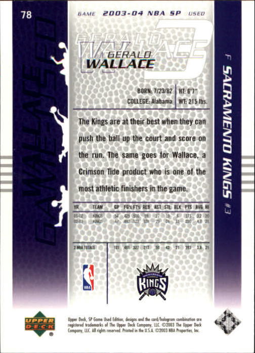 2003/2004 juego SP usado (cubierta superior) baloncesto - Imagen 106 de 146