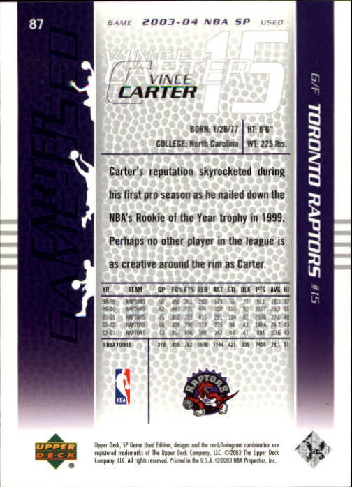2003/2004 juego SP usado (cubierta superior) baloncesto - Imagen 118 de 146