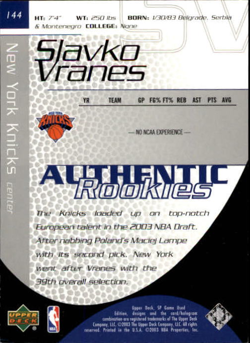 2003/2004 juego SP usado (cubierta superior) baloncesto - Imagen 140 de 146