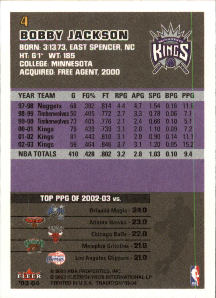 2003/2004 Fleer Tradition Basketball Part 1 Main Set Cards #1 to #150 - Picture 9 of 297