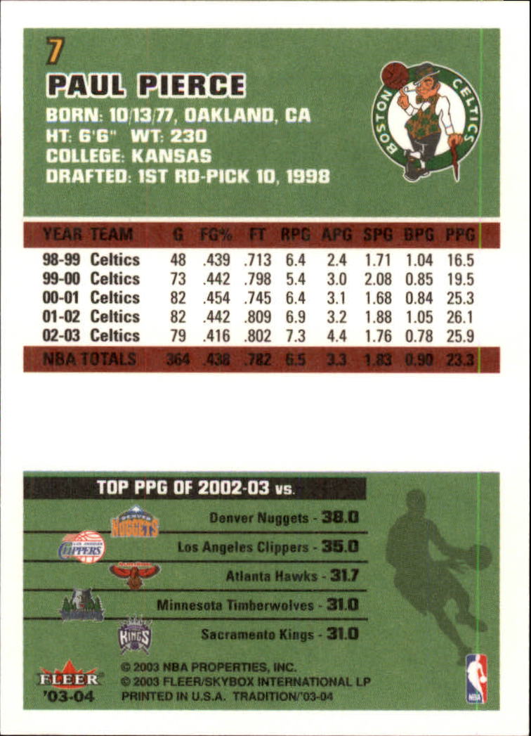 2003/2004 Fleer Tradition Basketball Part 1 Main Set Cards #1 to #150 - Picture 15 of 297