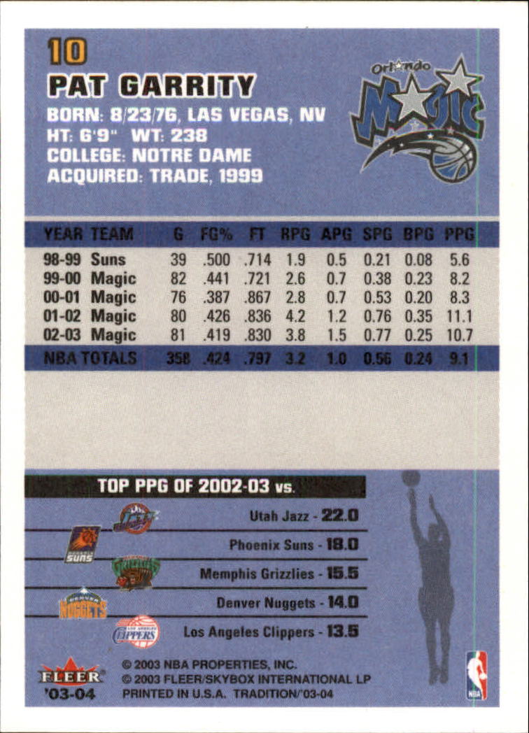 2003/2004 Fleer Tradition Basketball Part 1 Main Set Cards #1 to #150 - Picture 21 of 297