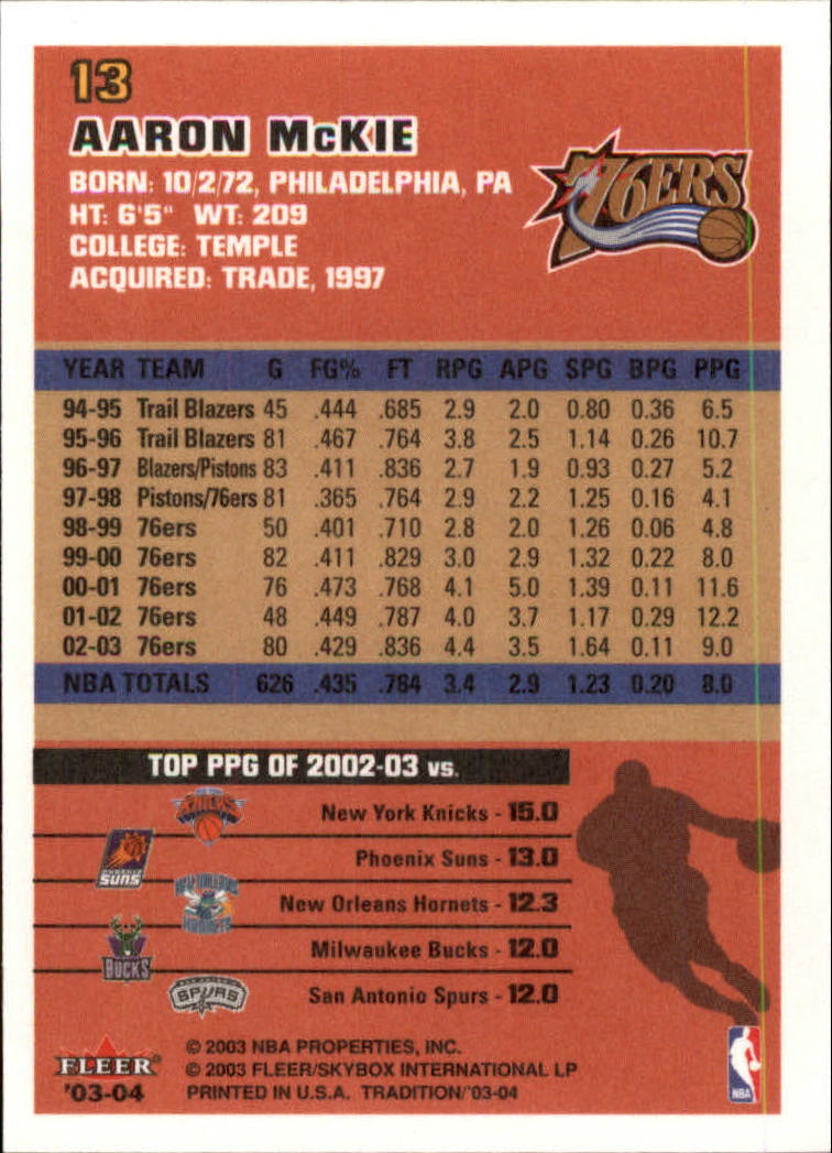 2003/2004 Fleer Tradition Basketball Part 1 Main Set Cards #1 to #150 - Picture 27 of 297