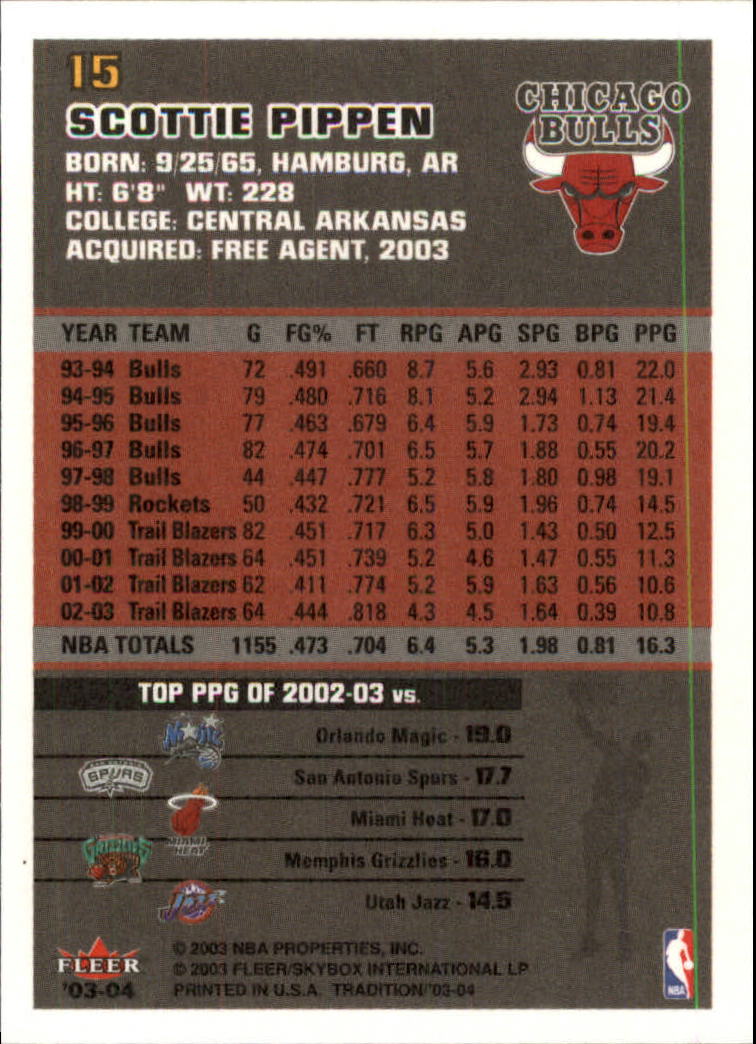 2003/2004 Fleer Tradition Basketball Part 1 Main Set Cards #1 to #150 - Picture 31 of 297