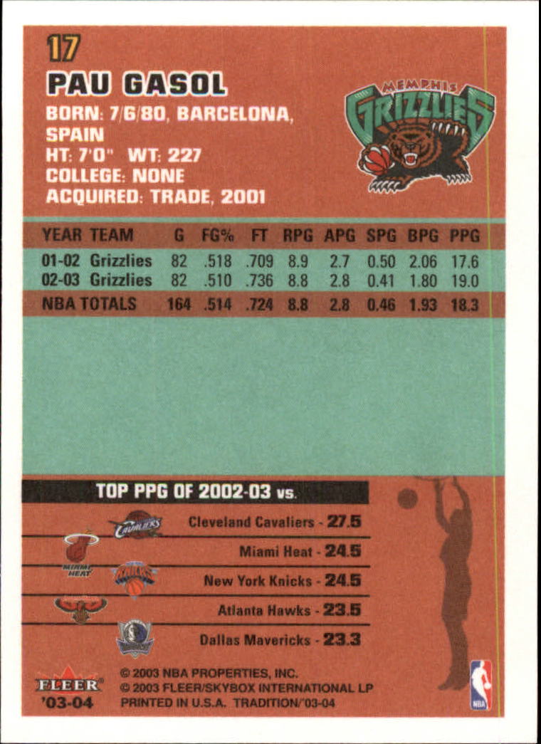 2003/2004 Fleer Tradition Basketball Part 1 Main Set Cards #1 to #150 - Picture 35 of 297