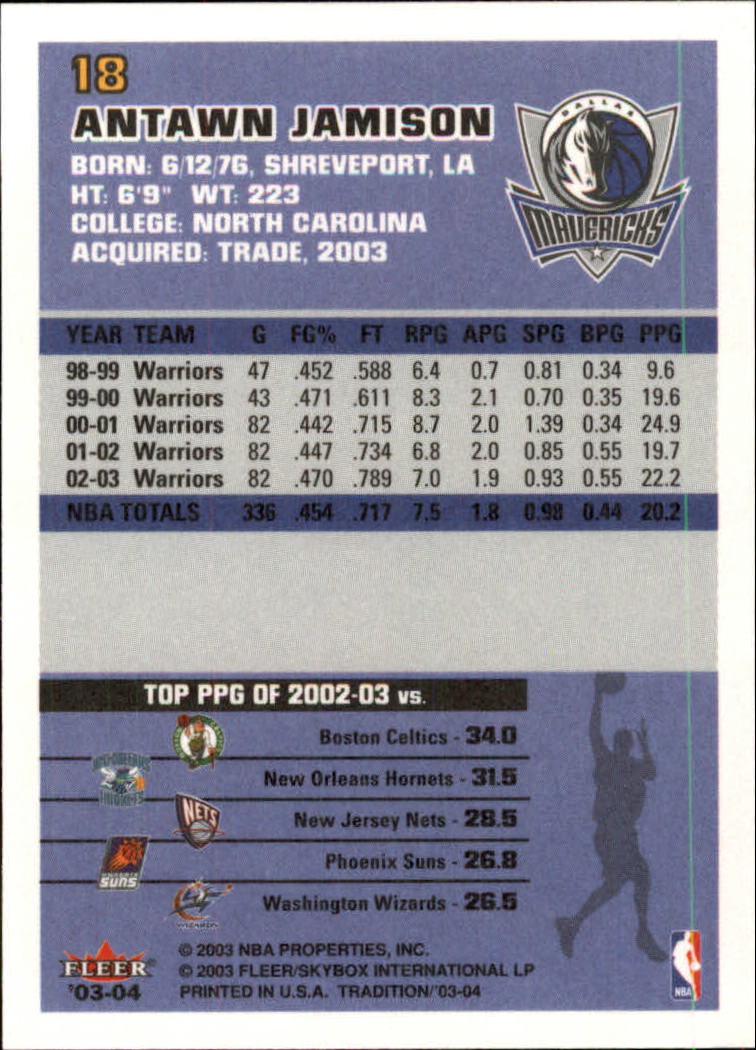 2003/2004 Fleer Tradition Basketball Part 1 Main Set Cards #1 to #150 - Picture 37 of 297