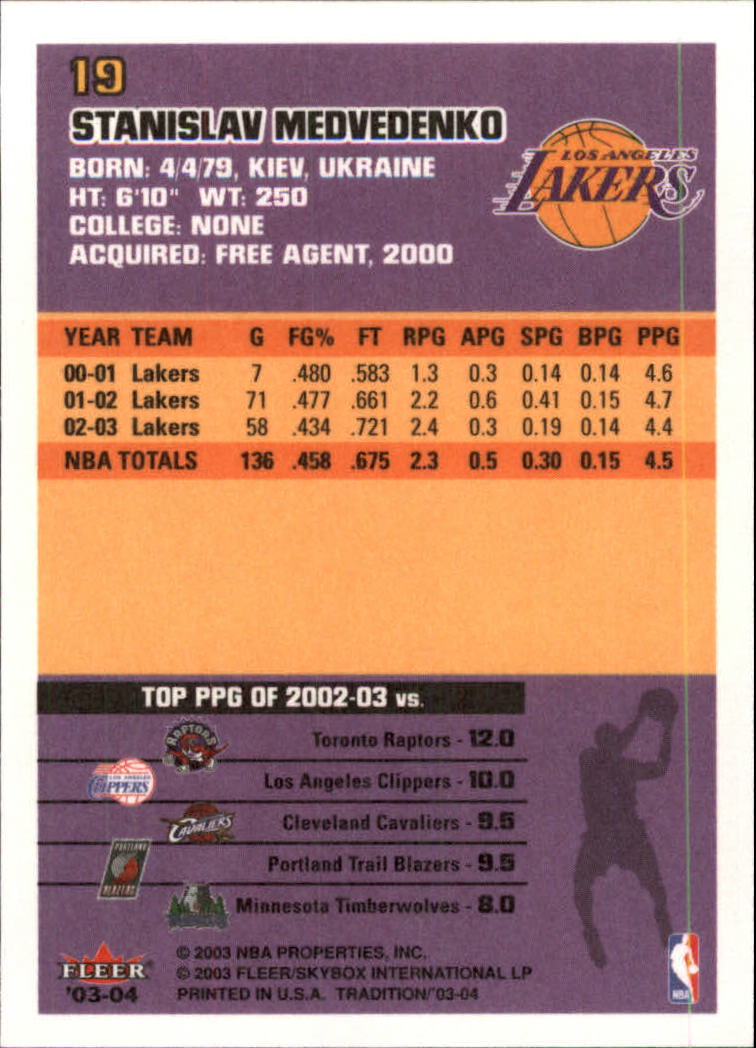 2003/2004 Fleer Tradition Basketball Part 1 Main Set Cards #1 to #150 - Picture 39 of 297