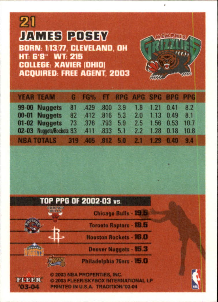 2003/2004 Fleer Tradition Basketball Part 1 Main Set Cards #1 to #150 - Picture 41 of 297