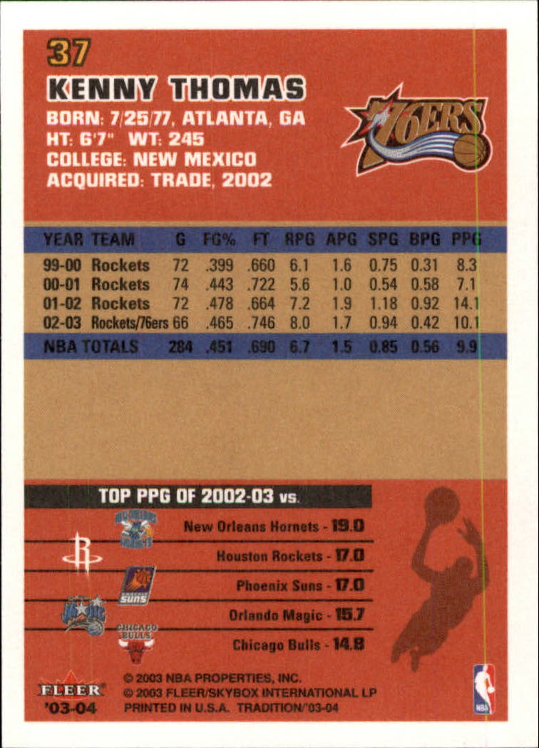 2003/2004 Fleer Tradition Basketball Part 1 Main Set Cards #1 to #150 - Picture 73 of 297