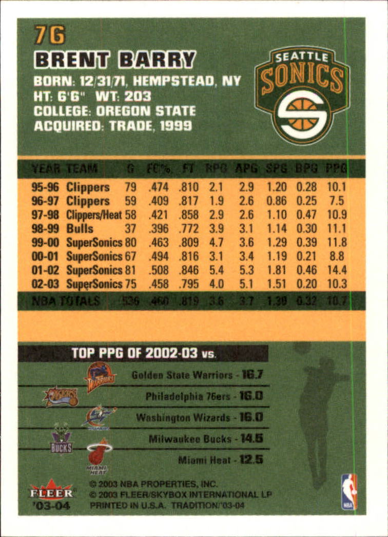 2003/2004 Fleer Tradition Basketball Part 1 Main Set Cards #1 to #150 - Picture 151 of 297