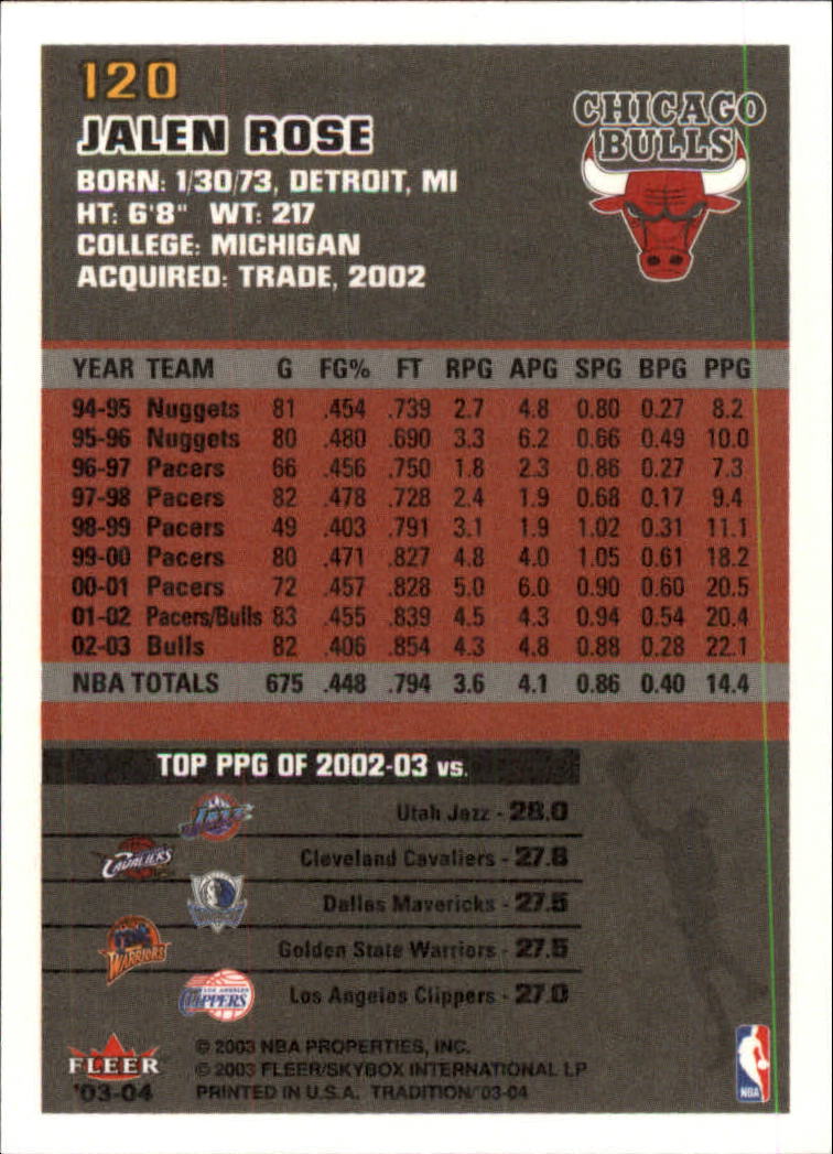 2003/2004 Fleer Tradition Basketball Part 1 Main Set Cards #1 to #150 - Picture 237 of 297