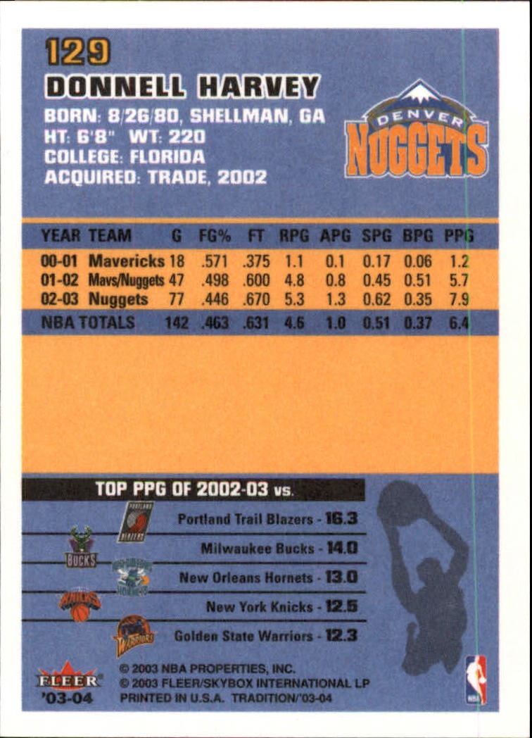 2003/2004 Fleer Tradition Basketball Part 1 Main Set Cards #1 to #150 - Picture 255 of 297