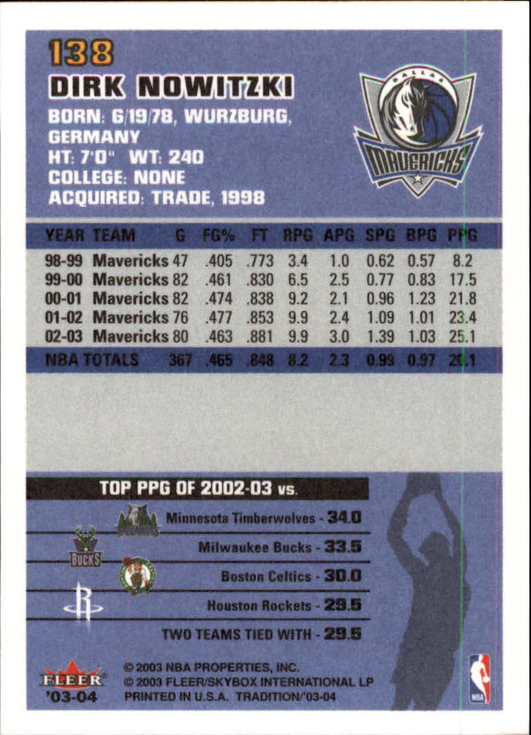 2003/2004 Fleer Tradition Basketball Part 1 Main Set Cards #1 to #150 - Picture 273 of 297