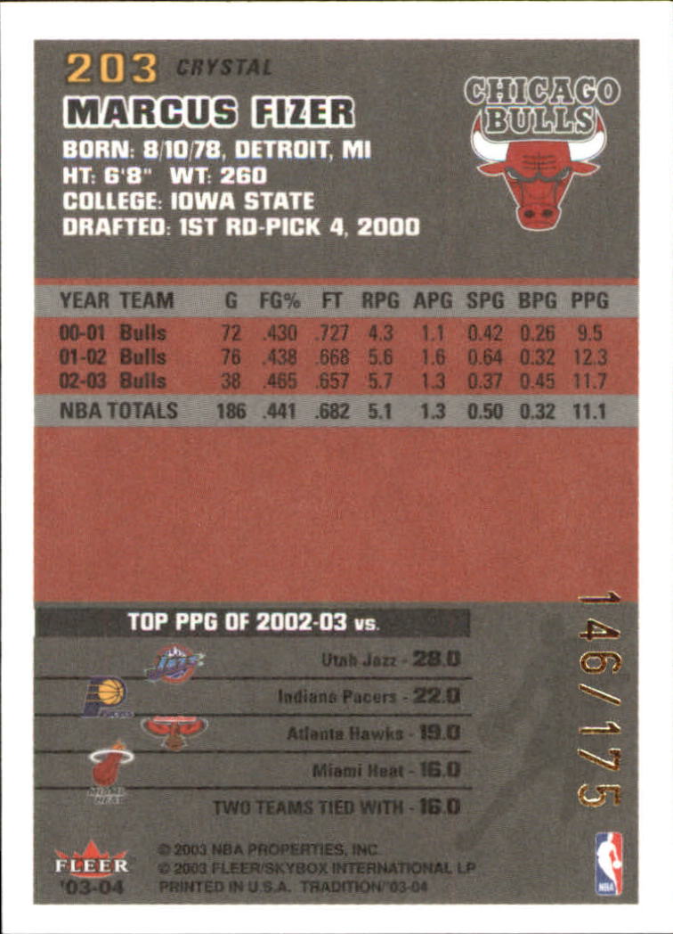 2003/2004 Fleer Tradition Basketball Part 3 Parallel and Insert Cards - Picture 89 of 220